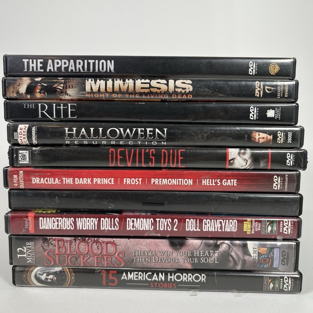 DVD Lot of‎ 10 - Mixed - Horror, Thriller, Supernatural